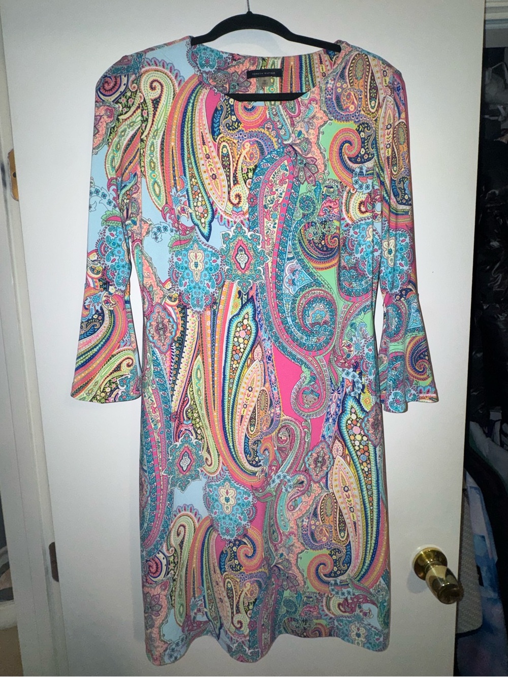 Tommy Hilfiger Multicolor Paisley Long Sleeve Dress